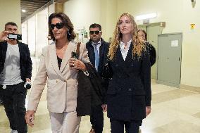 Chiara Ferragni Arrives at Her Trial for Fraud - Milan