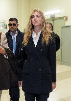 Chiara Ferragni Arrives at Her Trial for Fraud - Milan