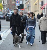 Alexis Saelemaekers Spotted In Milan With Family - Italy