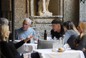 Alexis Saelemaekers Spotted In Milan With Family - Italy