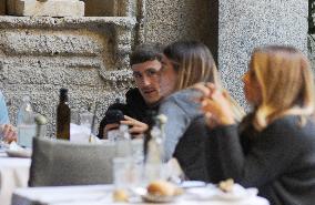 Alexis Saelemaekers Spotted In Milan With Family - Italy