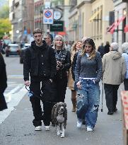 Alexis Saelemaekers Spotted In Milan With Family - Italy