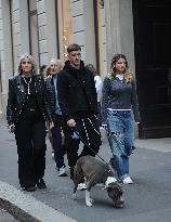 Alexis Saelemaekers Spotted In Milan With Family - Italy