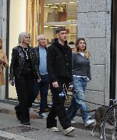 Alexis Saelemaekers Spotted In Milan With Family - Italy