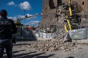 Worker Dies in Medieval Tower Collapse - Rome