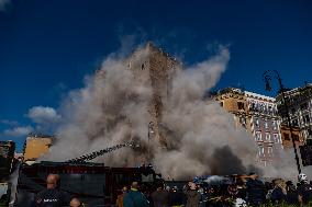 Worker Dies in Medieval Tower Collapse - Rome