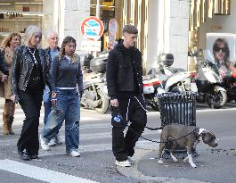 Alexis Saelemaekers Spotted In Milan With Family - Italy