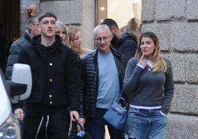 Alexis Saelemaekers Spotted In Milan With Family - Italy