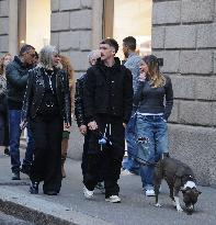Alexis Saelemaekers Spotted In Milan With Family - Italy