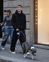 Alexis Saelemaekers Spotted In Milan With Family - Italy