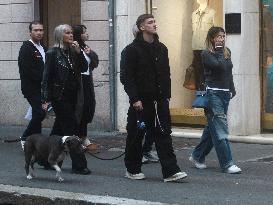 Alexis Saelemaekers Spotted In Milan With Family - Italy