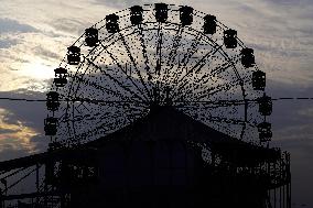 Illustration - Illuminated View Of Swings - Pushkar