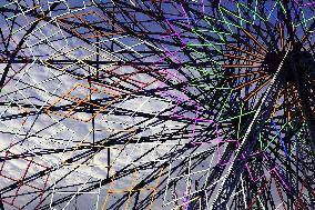 Illustration - Illuminated View Of Swings - Pushkar