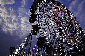 Illustration - Illuminated View Of Swings - Pushkar