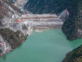 World Highest Dam Shuangjiangkou Hydropower Station Construction