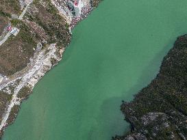 World Highest Dam Shuangjiangkou Hydropower Station Construction