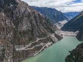 World Highest Dam Shuangjiangkou Hydropower Station Construction