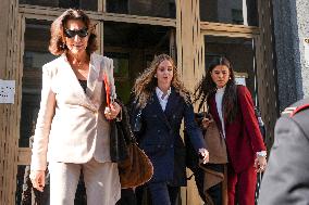 Chiara Ferragni Arrives at Her Trial for Fraud - Milan