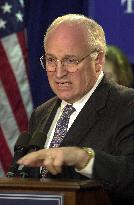 Cheney Meets Reporters