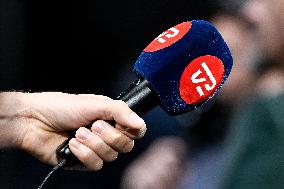 Illustration - Micros with TV Logos At Rolex Paris Masters Finals Day