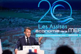 President Macron At Sea Economy Conference - La Rochelle