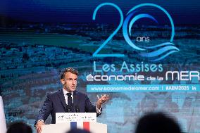 President Macron At Sea Economy Conference - La Rochelle