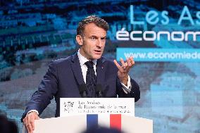 President Macron At Sea Economy Conference - La Rochelle