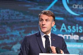 President Macron At Sea Economy Conference - La Rochelle