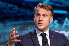 President Macron At Sea Economy Conference - La Rochelle