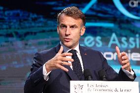 President Macron At Sea Economy Conference - La Rochelle
