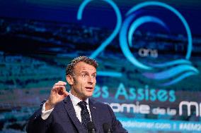 President Macron At Sea Economy Conference - La Rochelle