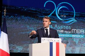 President Macron At Sea Economy Conference - La Rochelle