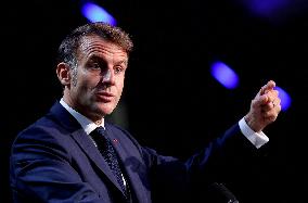 President Macron At Sea Economy Conference - La Rochelle