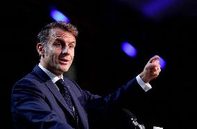 President Macron At Sea Economy Conference - La Rochelle