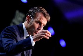 President Macron At Sea Economy Conference - La Rochelle