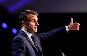 President Macron At Sea Economy Conference - La Rochelle