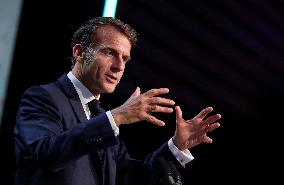 President Macron At Sea Economy Conference - La Rochelle