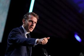 President Macron At Sea Economy Conference - La Rochelle