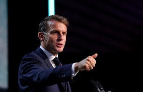 President Macron At Sea Economy Conference - La Rochelle