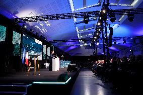 President Macron At Sea Economy Conference - La Rochelle