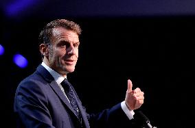 President Macron At Sea Economy Conference - La Rochelle