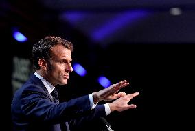 President Macron At Sea Economy Conference - La Rochelle