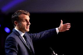 President Macron At Sea Economy Conference - La Rochelle