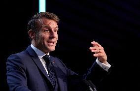 President Macron At Sea Economy Conference - La Rochelle