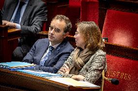 Opening session to discuss France's social security budget - Paris AJ