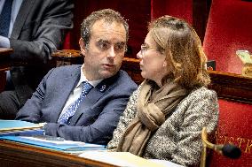 Opening session to discuss France's social security budget - Paris AJ