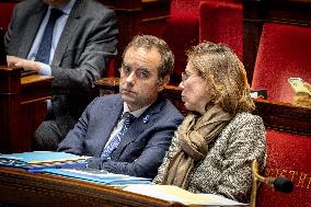 Opening session to discuss France's social security budget - Paris AJ