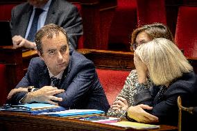 Opening session to discuss France's social security budget - Paris AJ