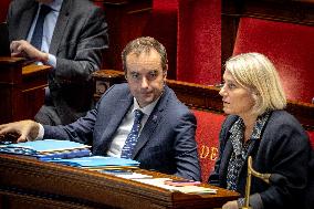 Opening session to discuss France's social security budget - Paris AJ