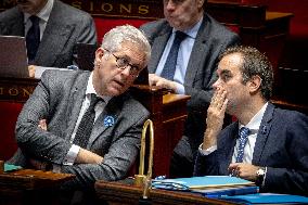 Opening session to discuss France's social security budget - Paris AJ